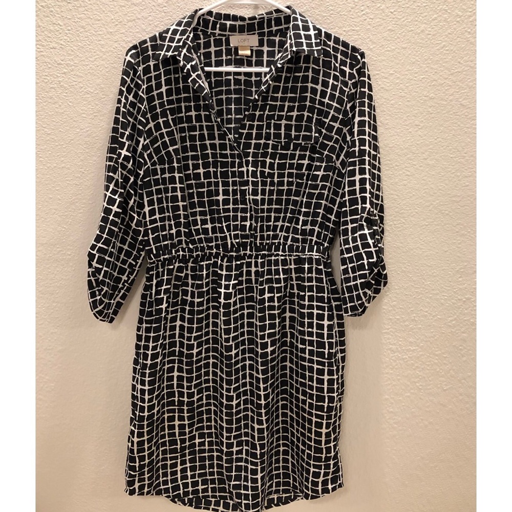 Loft Collared Shirt Dress